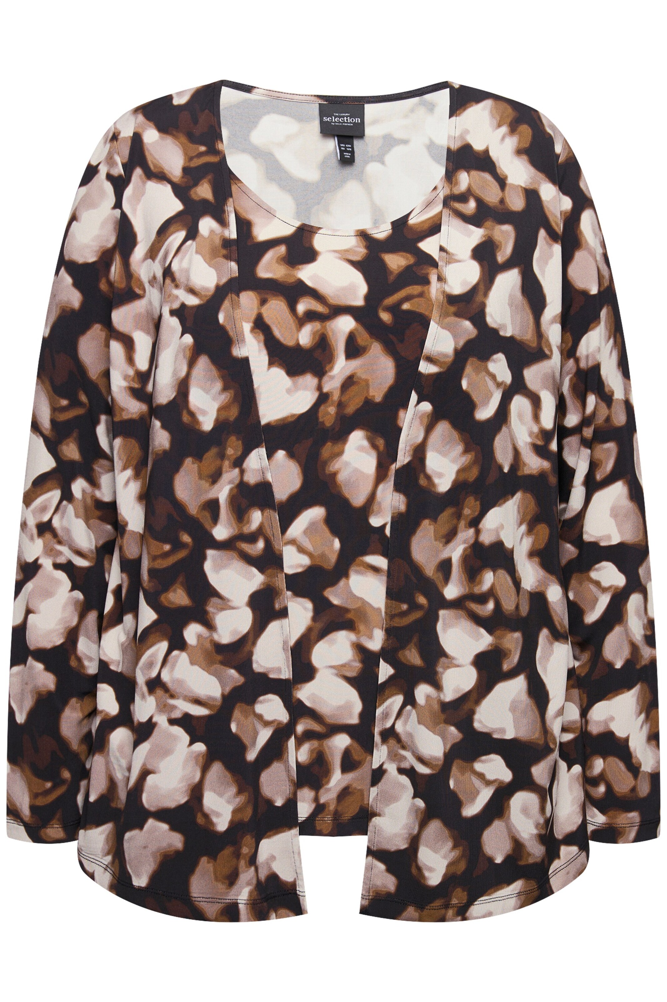 Ulla Popken Shirt in Braun: Vorderseite