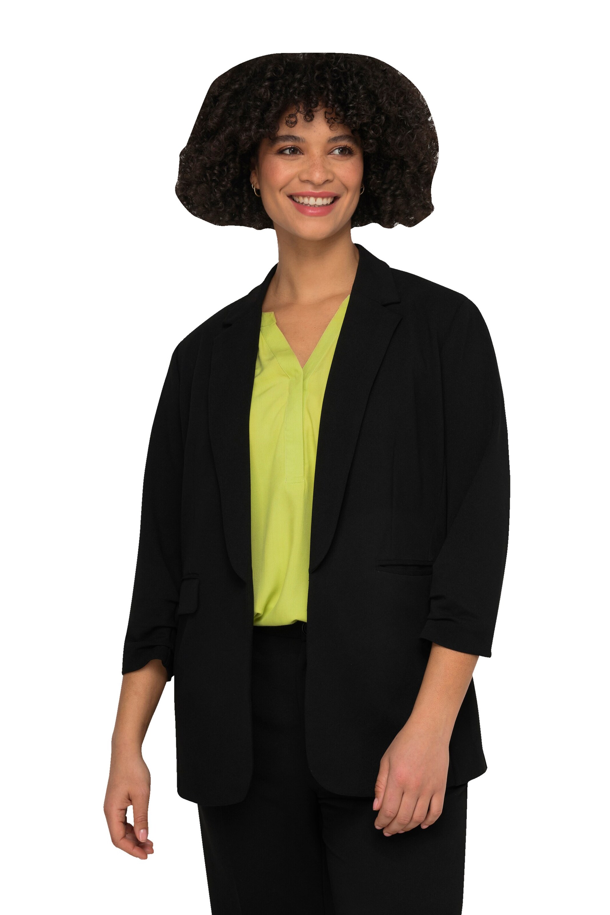 Angel of Style Blazer in Schwarz: Vorderseite