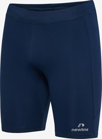 Newline Skinny Sportshorts in Blau