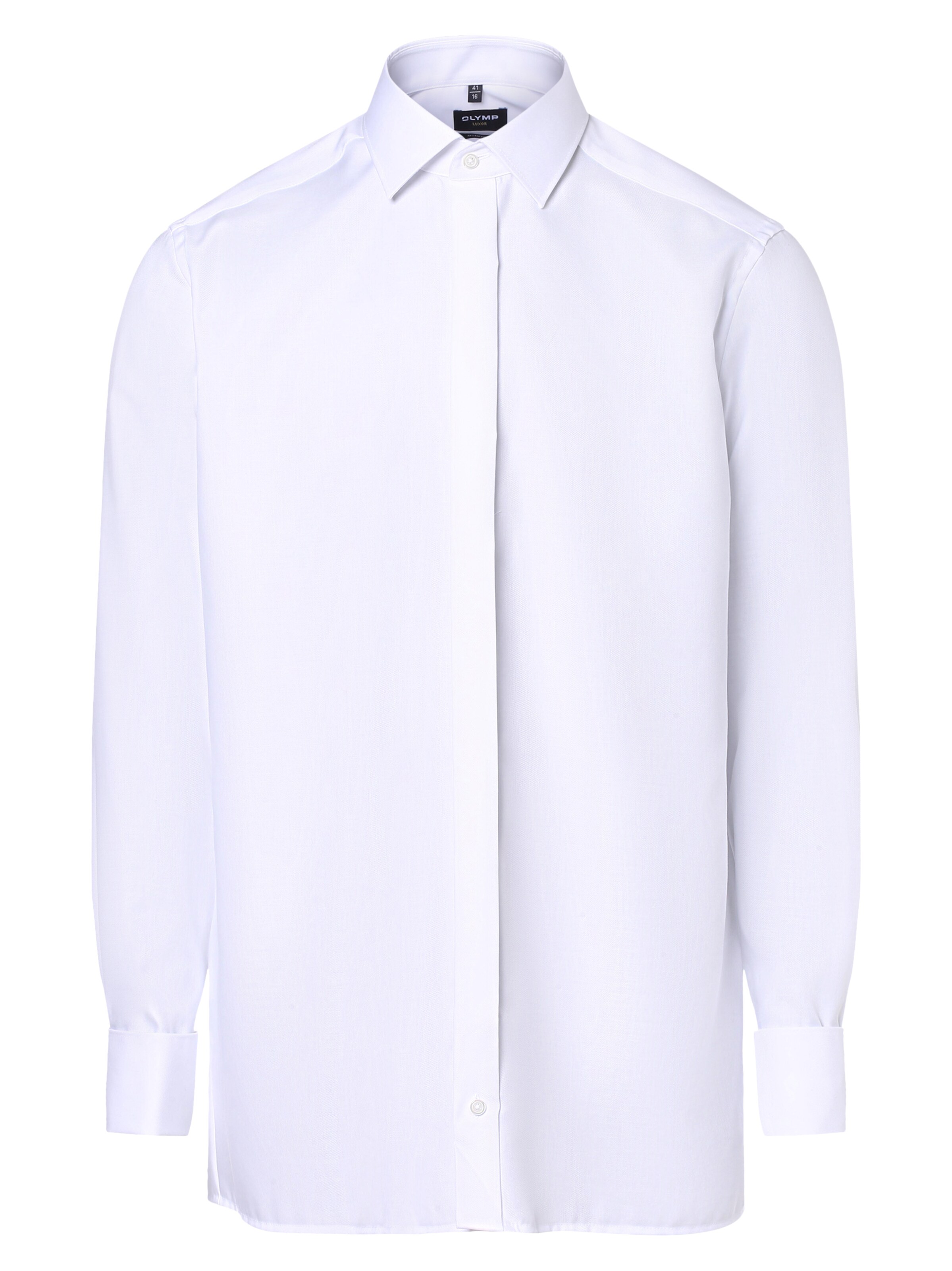 OLYMP Zakelijk overhemd in Wit: voorkant