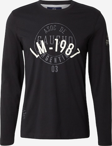 juoda La Martina Marškinėliai: priekis