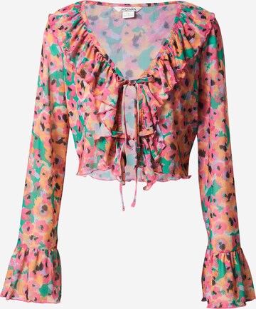 Monki Blouse in Roze: voorkant