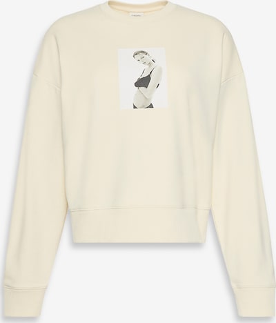 Megztinis be užsegimo 'CLASSIC KATE' iš Calvin Klein, spalva – šviesiai pilka / juoda / balta / vilnos balta, Prekių apžvalga