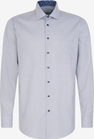 Coupe regular Chemise business 'SMART ESSENTIALS' SEIDENSTICKER en bleu : devant