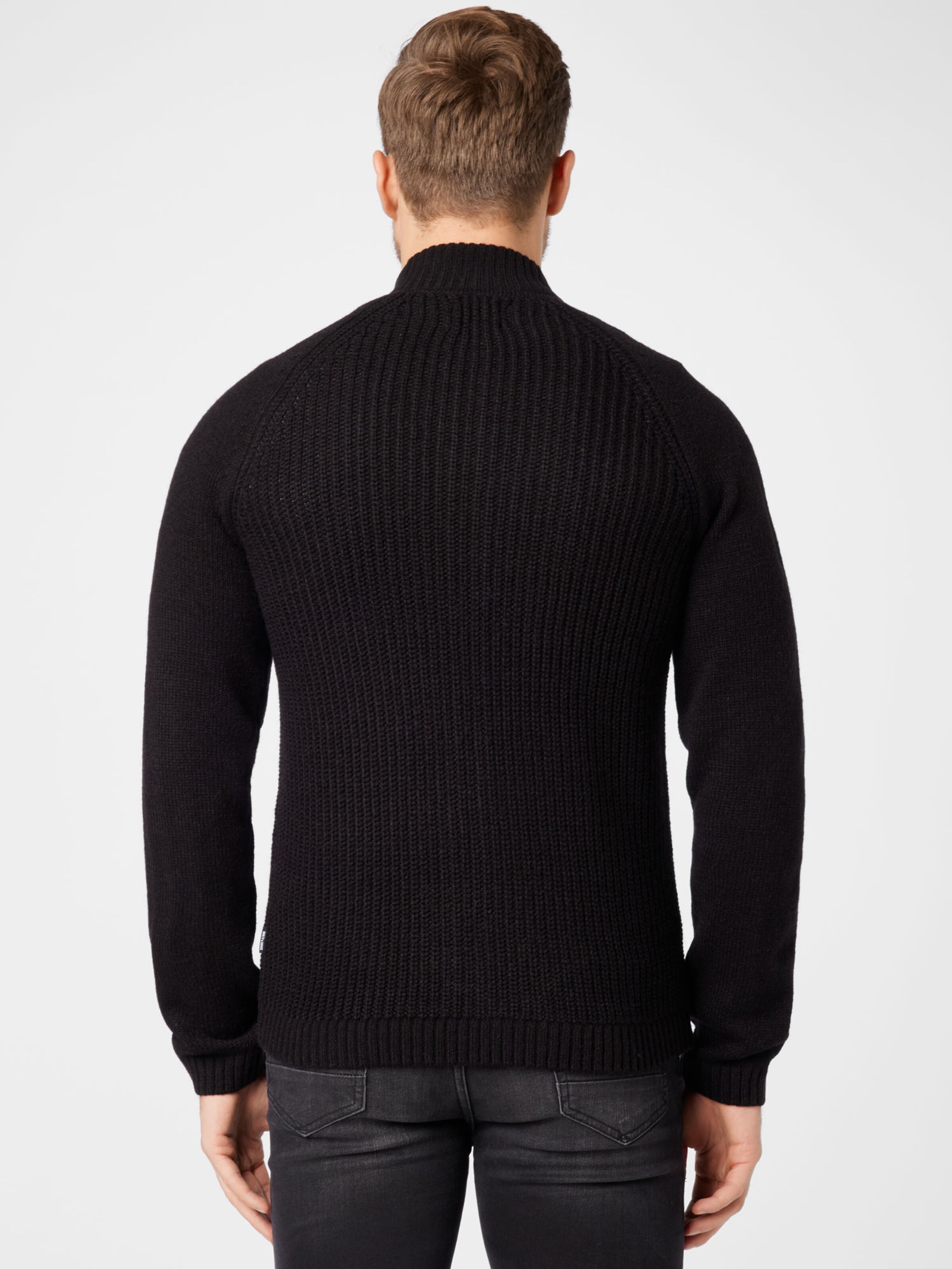 Männer Pullover & Strick Only & Sons Strickjacke 'HARREL' in Schwarz - ML56752 Männer Pullover & Strick Only & Sons Strickjacke 'HARREL' in Schwarz - ML56752