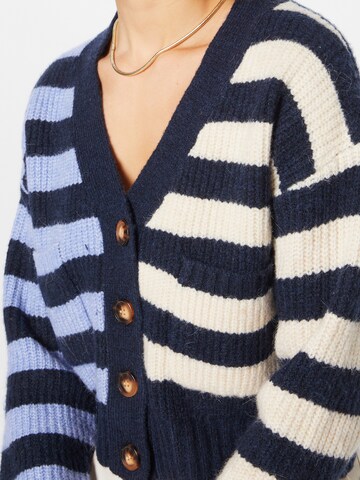 Warehouse Knit Cardigan in Blue