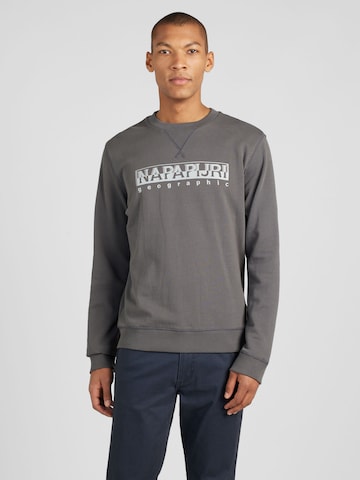 NAPAPIJRI - Sweatshirt 'BAYS' em cinzento: frente