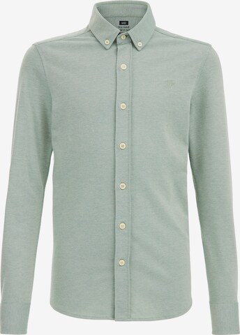 Coupe regular Chemise WE Fashion en vert : devant