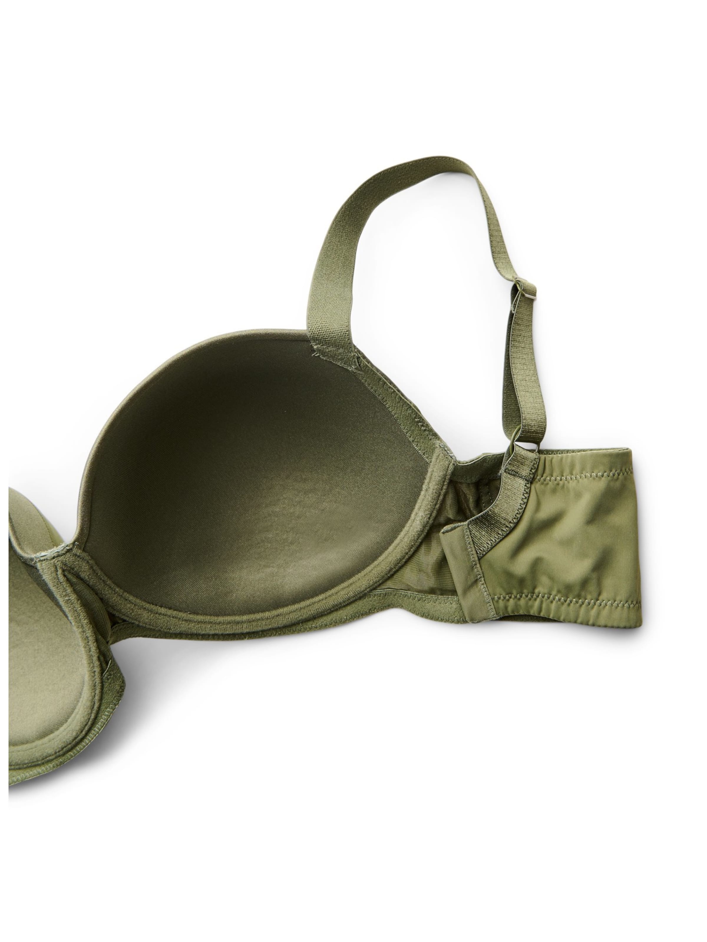 Devoted by Zizzi T-Shirt BH 'Leline' in Grün