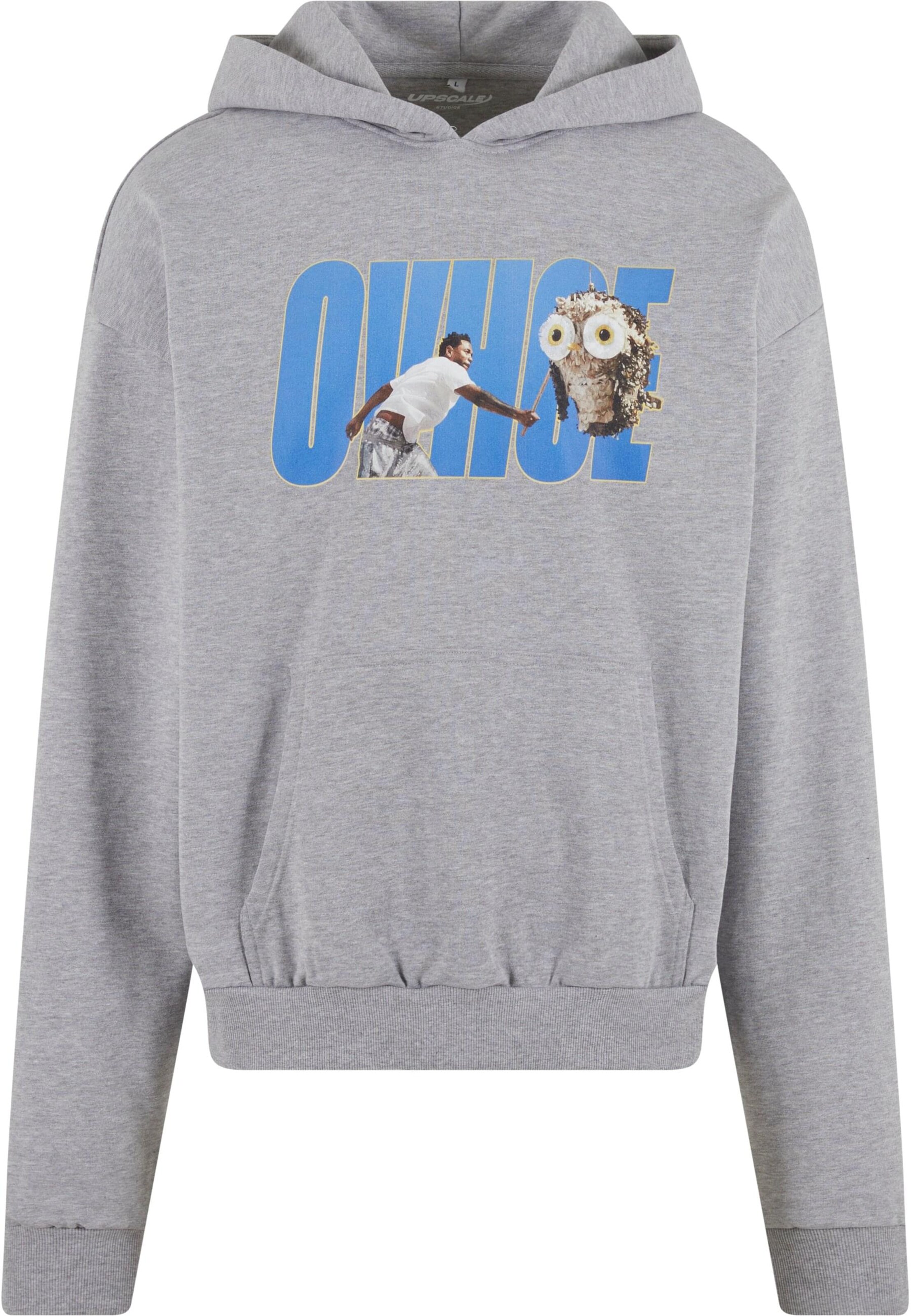 MT Upscale Sweatshirt 'Ovhoe' in Grijs: voorkant