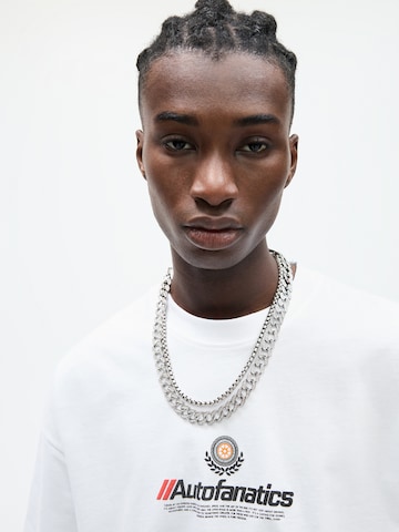 Pull&Bear Shirt 'POWER' in White