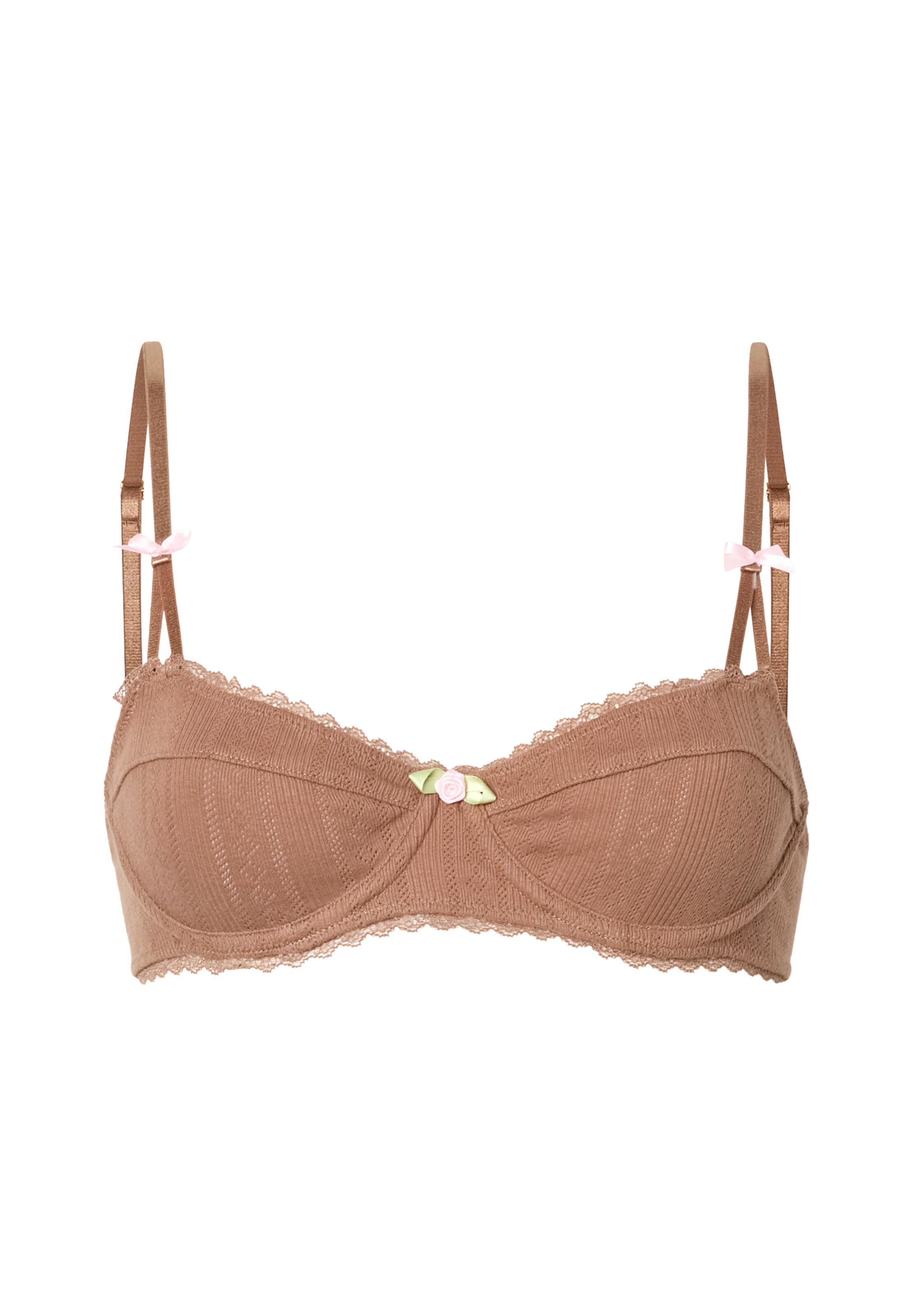 WILD LOVERS Balconette BH 'THERESE' in Braun: Vorderseite