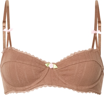 WILD LOVERS Balconette BH 'THERESE' in Braun: Vorderseite