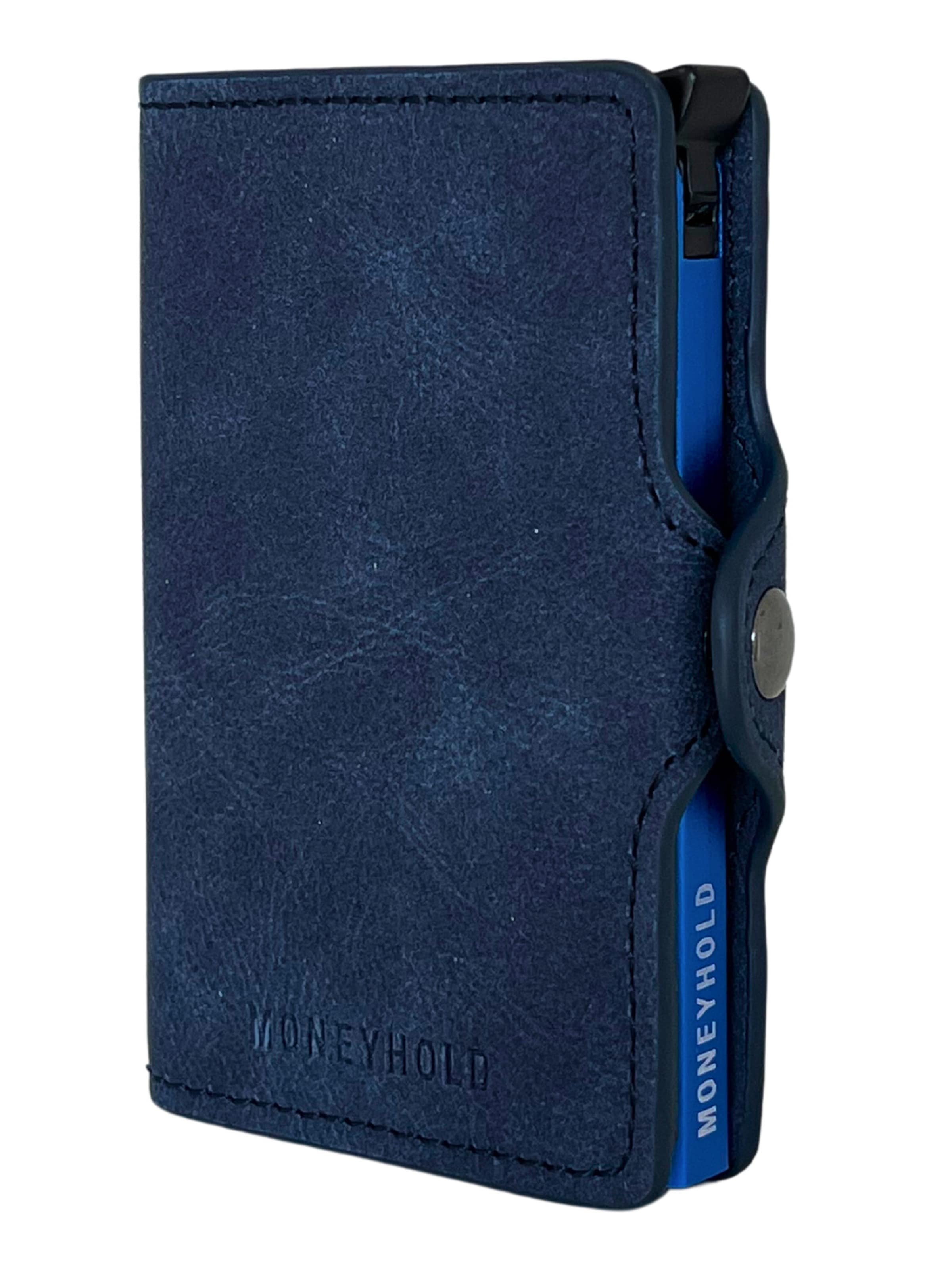 Portamonete di Moneyhold in blu: frontale