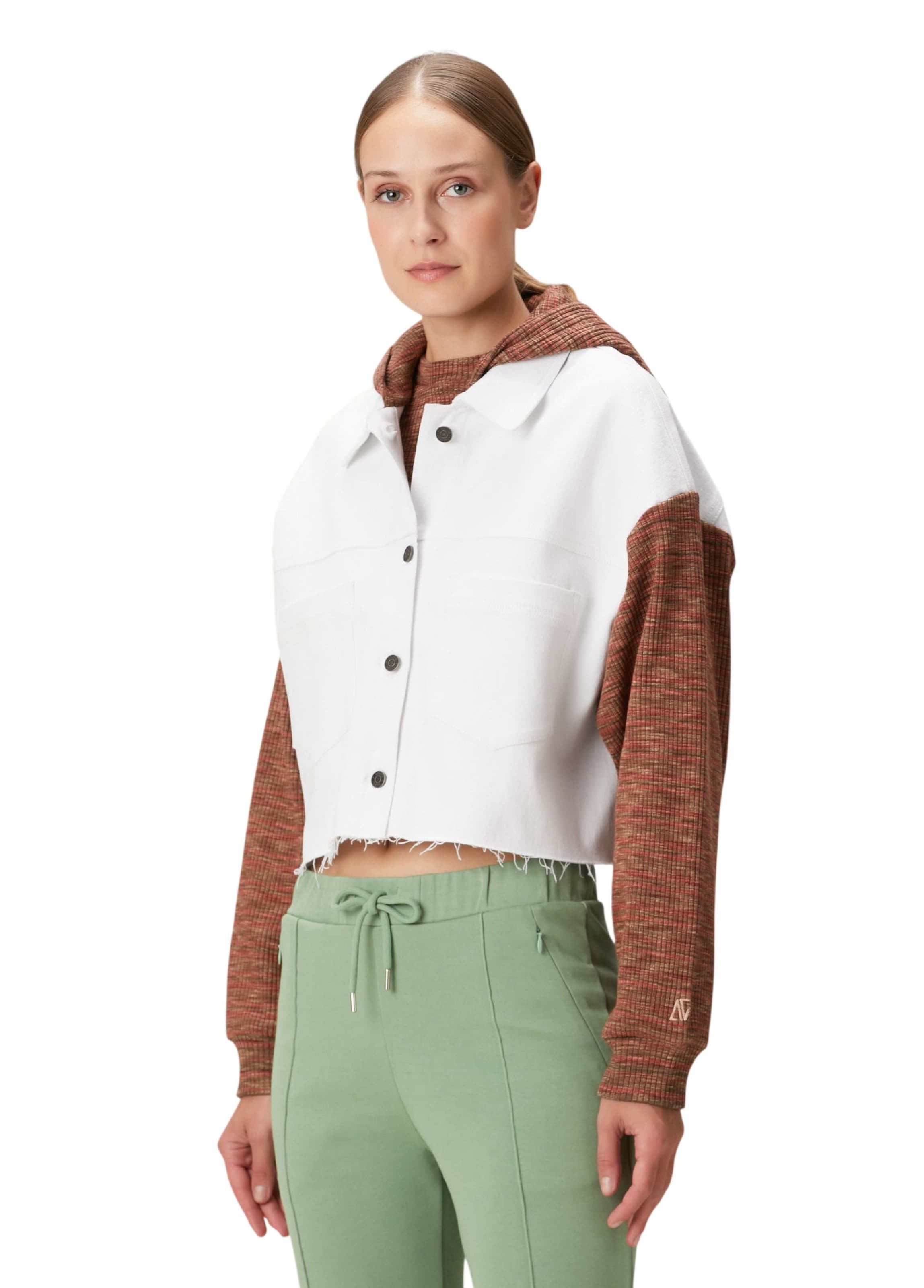 BASSIGUE Knit cardigan in White