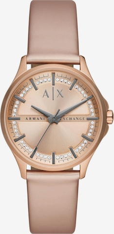 ARMANI EXCHANGE Analoguhr in Pink: predná strana