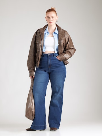 Noisy May Curve Расклешенный Джинсы 'NMROOXY' в Синий