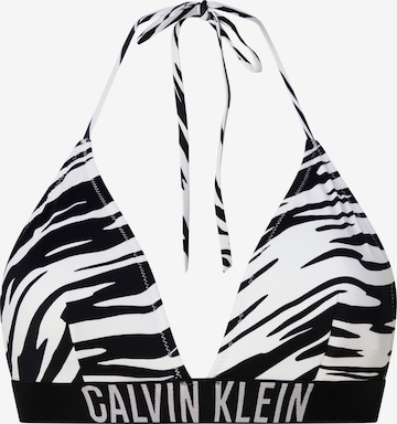 Hauts de bikini Calvin Klein Swimwear en noir : devant