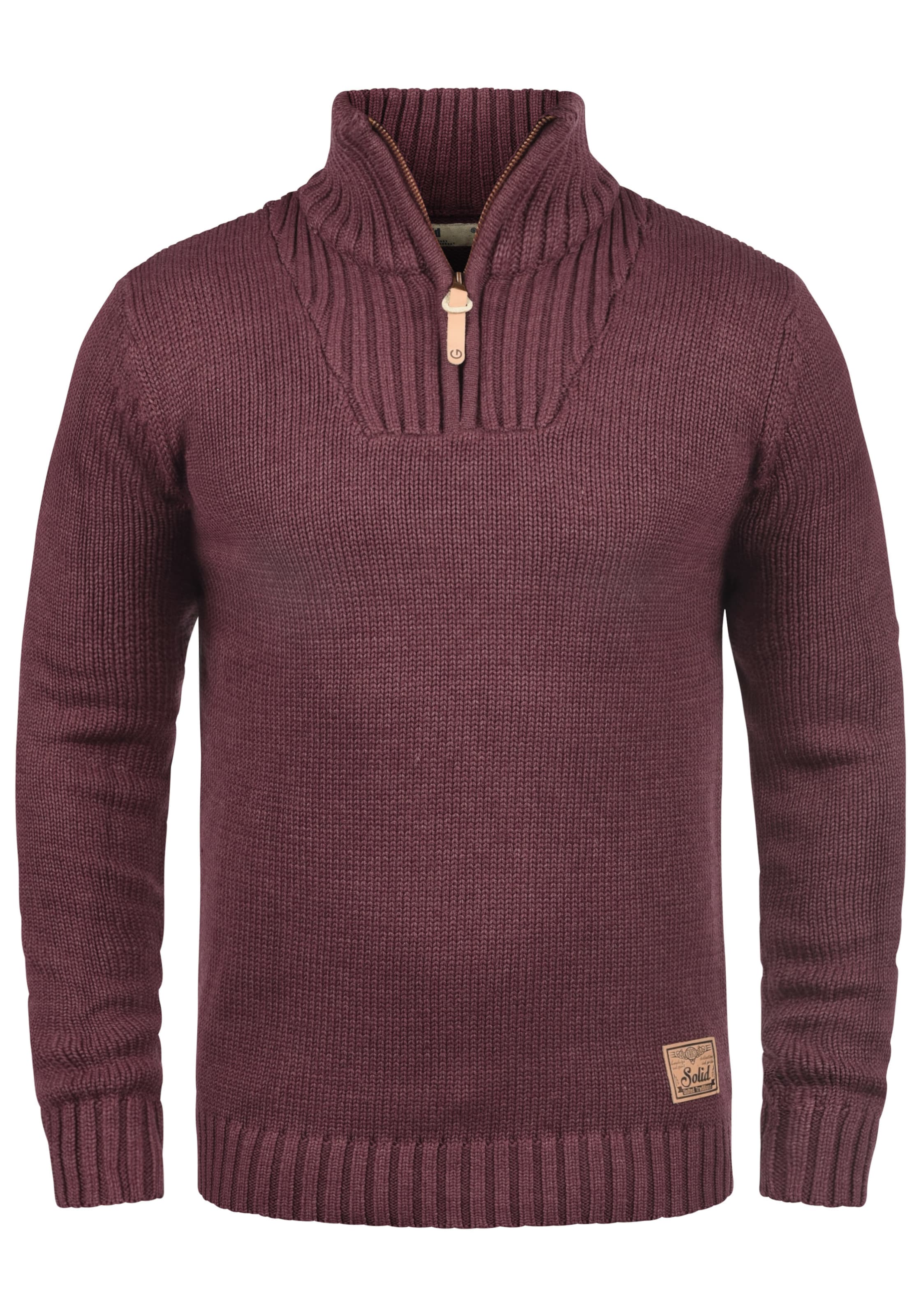 !Solid - Pullover 'Petro' em vermelho: frente