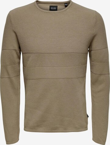 Pullover 'NIKO' di Only & Sons in beige: frontale