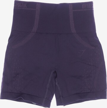 GYMSHARK Shorts in XS in Purple: front