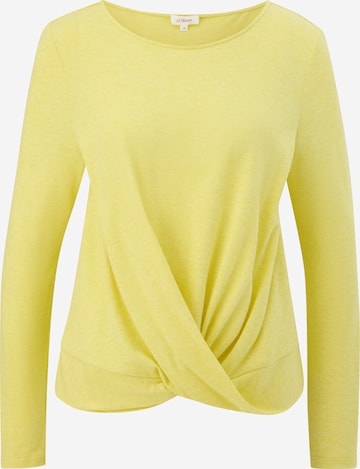 s.Oliver - Camiseta en amarillo: frente