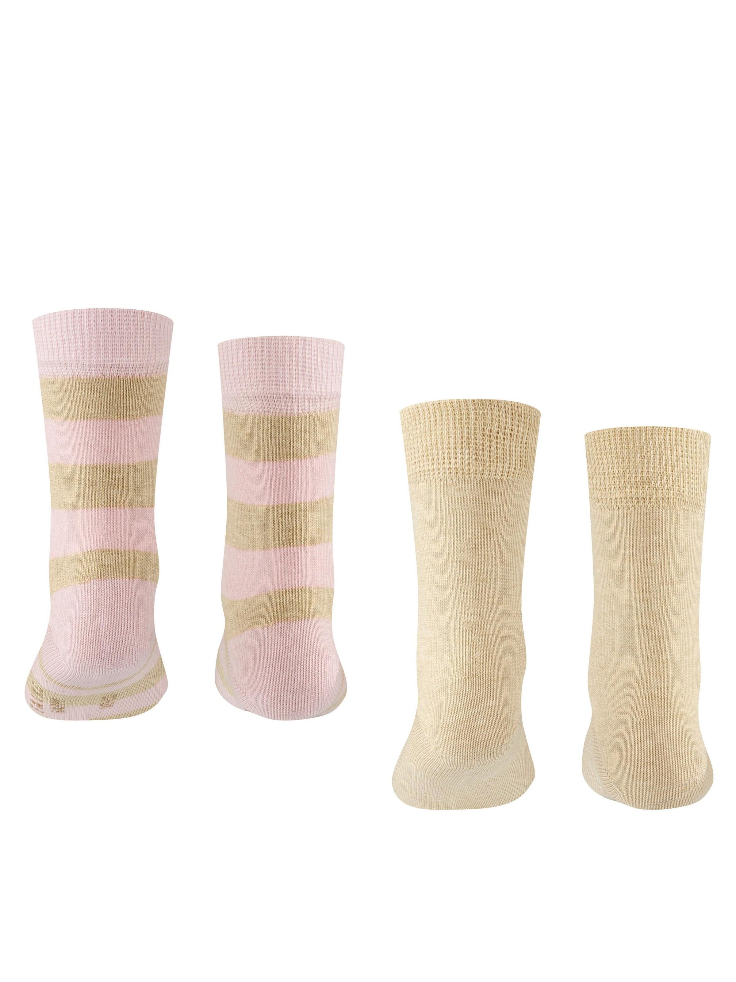 FALKE Sokken 'Happy Stripe 2-Pack' in Beige