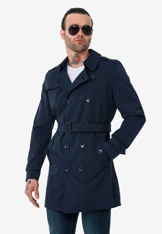 Redbridge Between-Seasons Coat in Blue: front