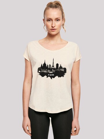 T-shirt 'Cities Collection - Paris skyline' F4NT4STIC en beige : devant