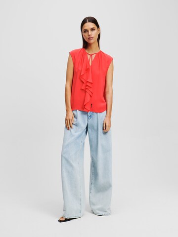 Camicia da donna di Karl Lagerfeld in rosso