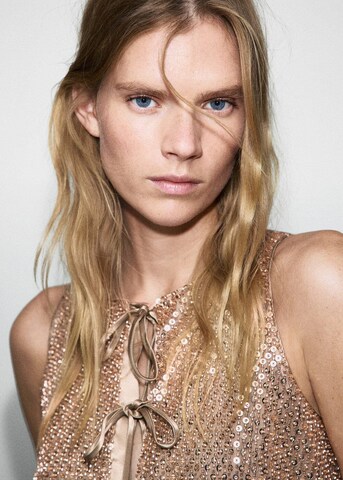 MANGO Top 'Cutle' in Braun