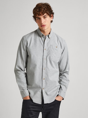 Pepe Jeans Regular Fit Skjorte 'POU' i grøn: forside