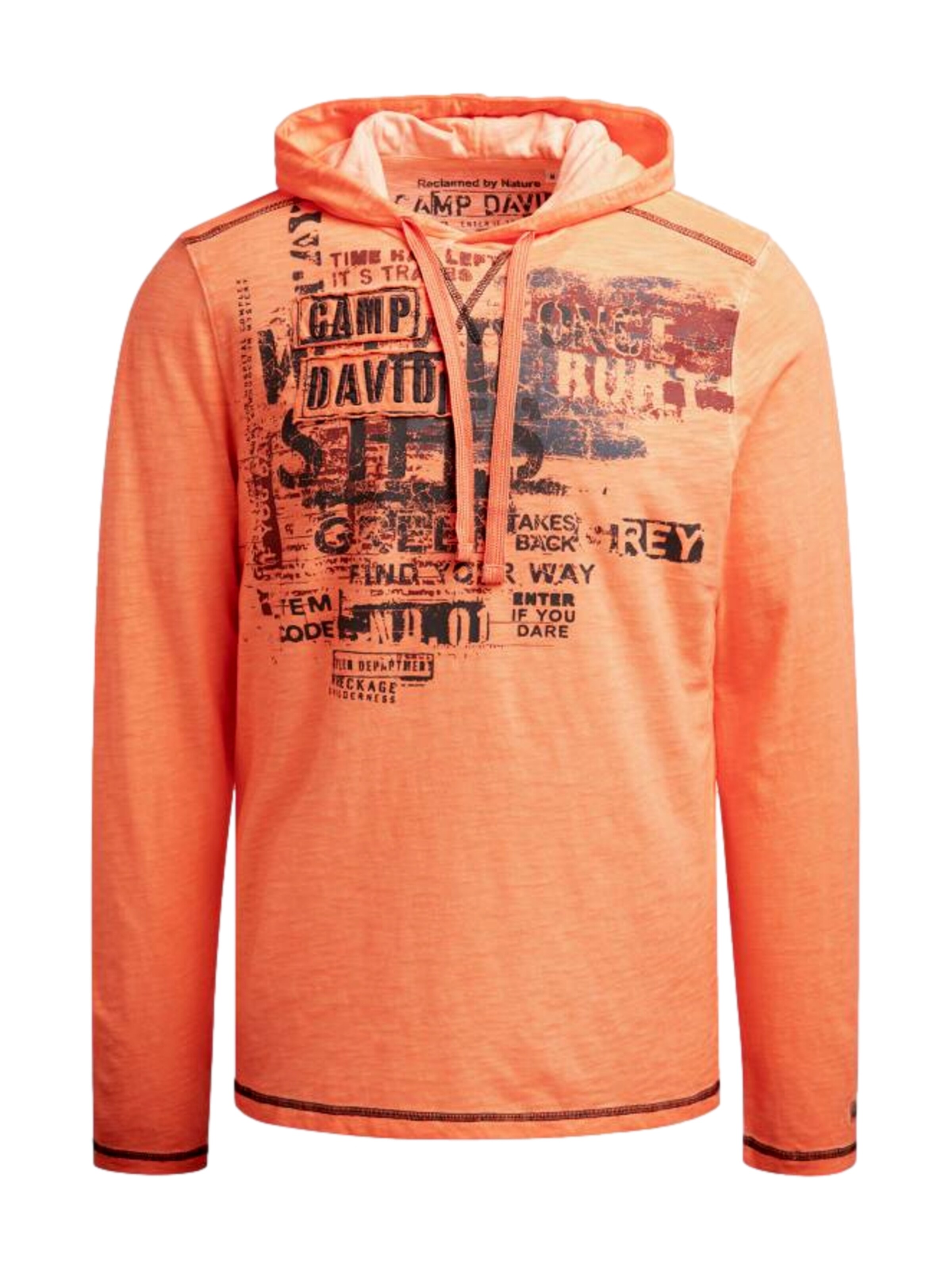 CAMP DAVID - Camiseta 'Wild Sites II' en naranja: frente