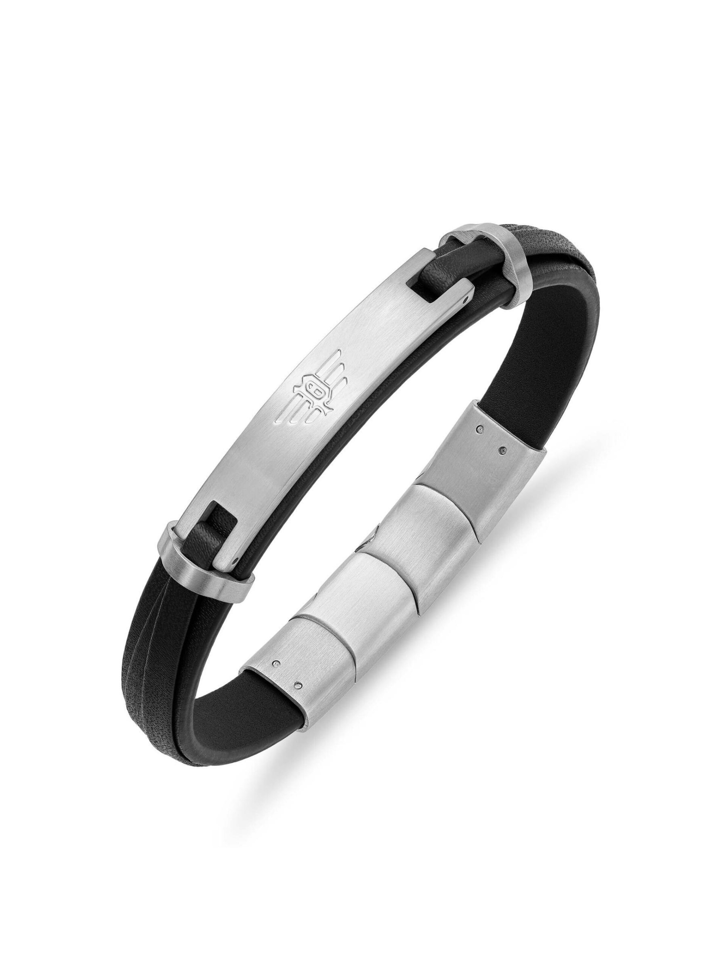 Bracelet 'Looper' POLICE en noir : devant