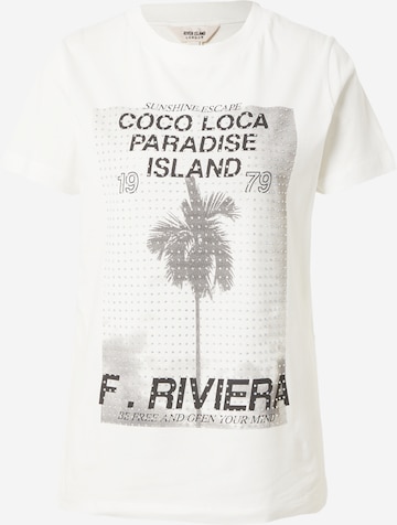 T-shirt River Island en blanc : devant