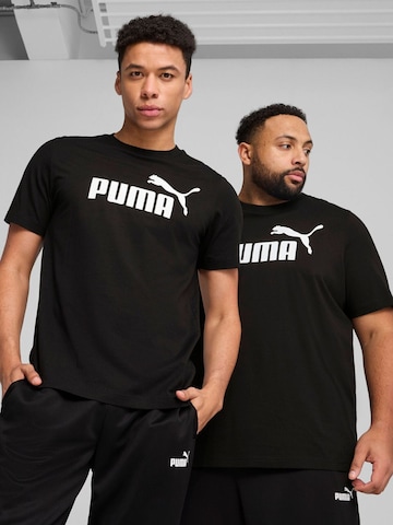 PUMA Shirt 'Puma Ess No. 1 Logo Tee' in Zwart