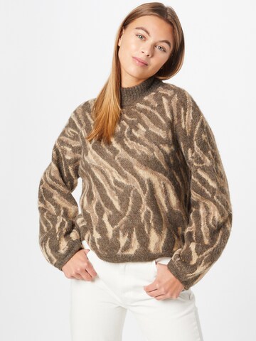 PIECES Pullover 'Floria' in Beige: predná strana