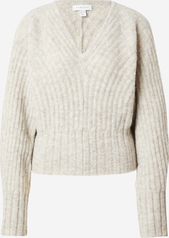 TOPSHOP Sweater in Beige: front