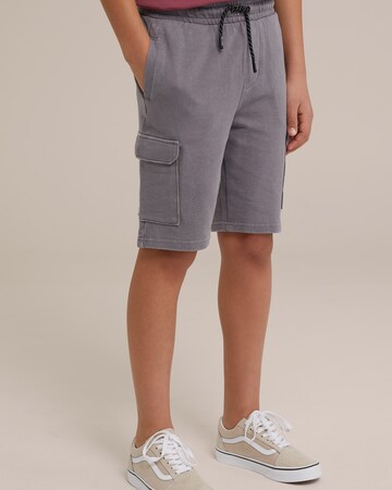 WE Fashion Slimfit Hose in Grau: Vorderseite