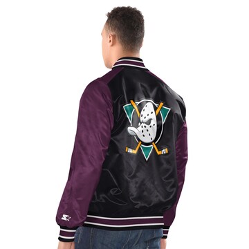 Starter Between-Season Jacket 'Anaheim Ducks' in Black