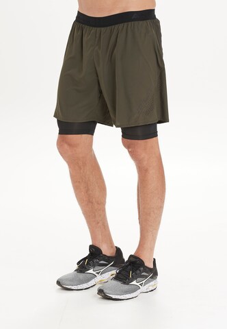 ENDURANCE Regular Workout Pants 'Airy' in Green: front