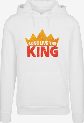 F4NT4STIC Sweatshirt 'Disney König der Löwen Movie Long Live The King' in White: front