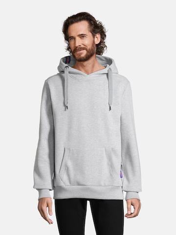 Sweat-shirt 'HEFF' salzhaut en gris : devant