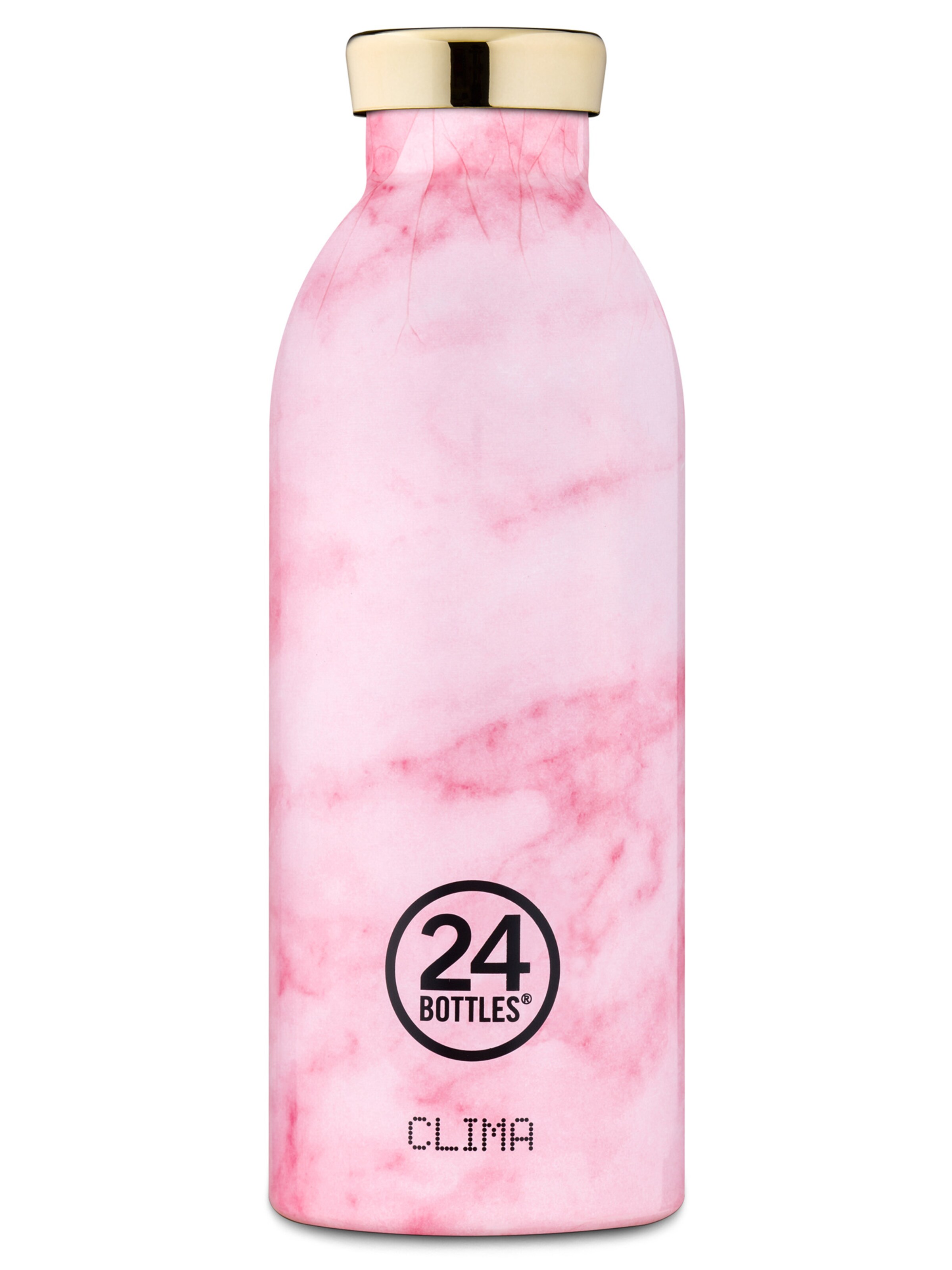 Borraccia 'Clima' di 24Bottles in rosa: frontale