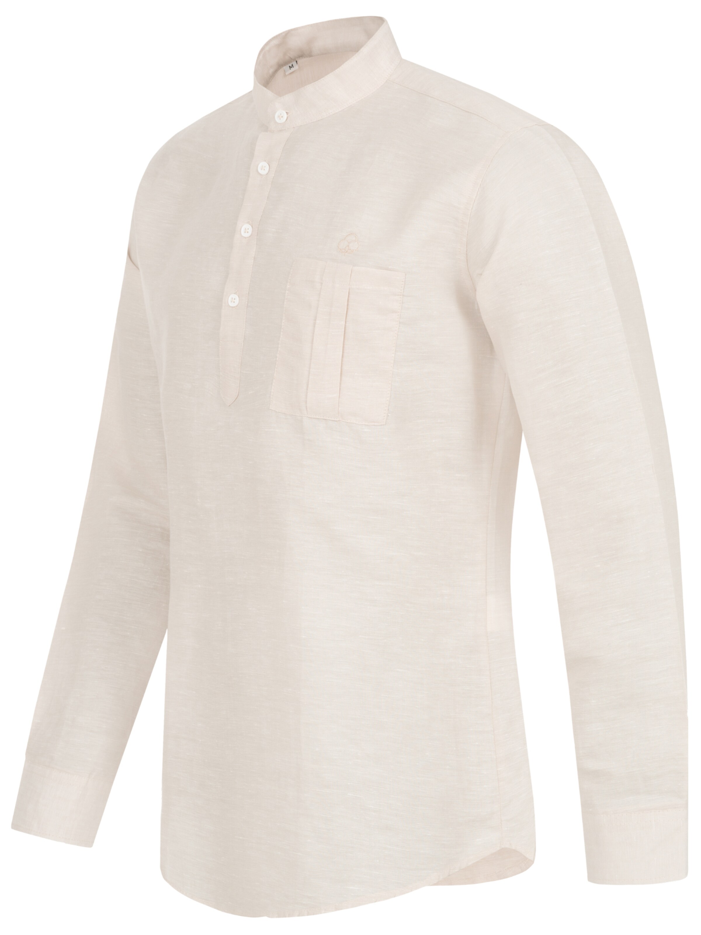 Indumentum Regular fit Button Up Shirt in Beige