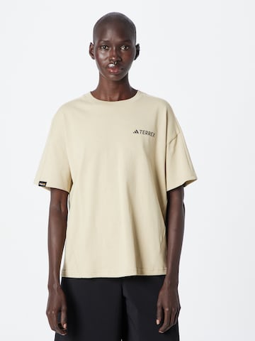 ADIDAS TERREX Performance Shirt 'Campyx' in Yellow: front