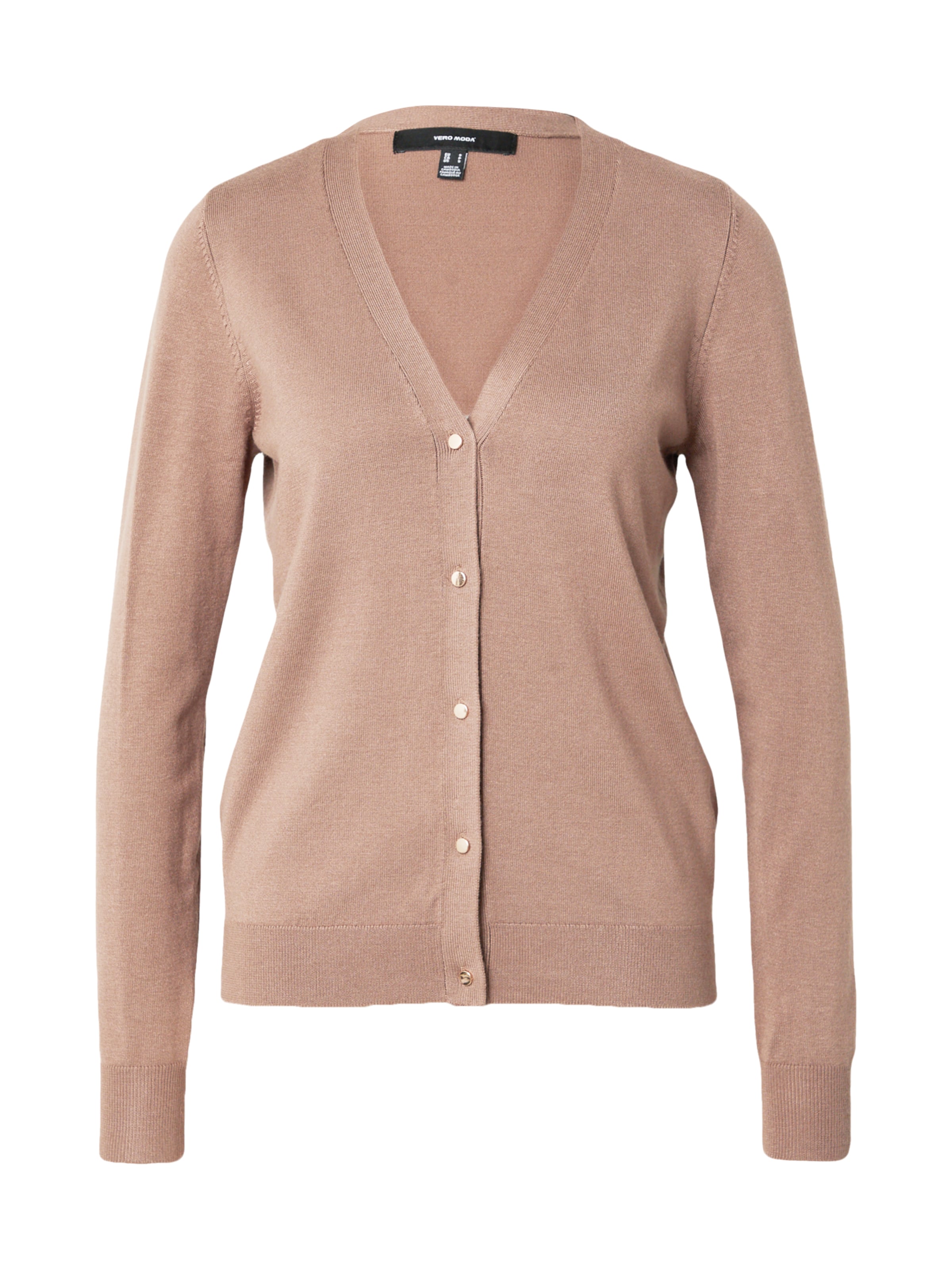 Cardigan 'VMSILJE' VERO MODA en marron : devant