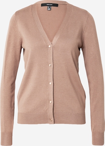 VERO MODA Strickjacke 'VMSILJE' in Braun: Vorderseite