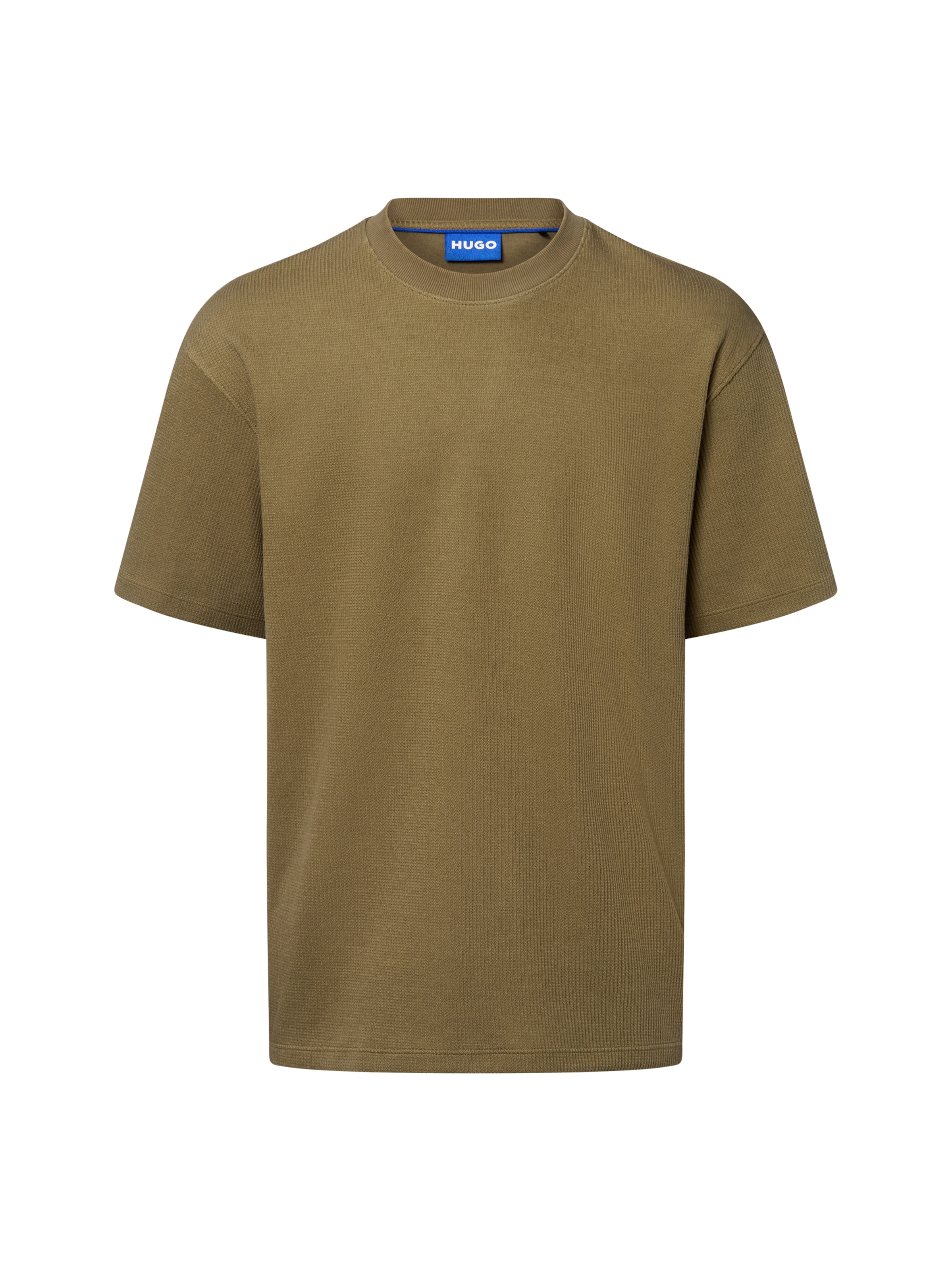 HUGO T-Shirt 'Nuwaffle' en kaki, Vue avec produit