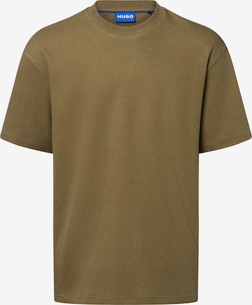 T-Shirt 'Nuwaffle' HUGO en vert : devant